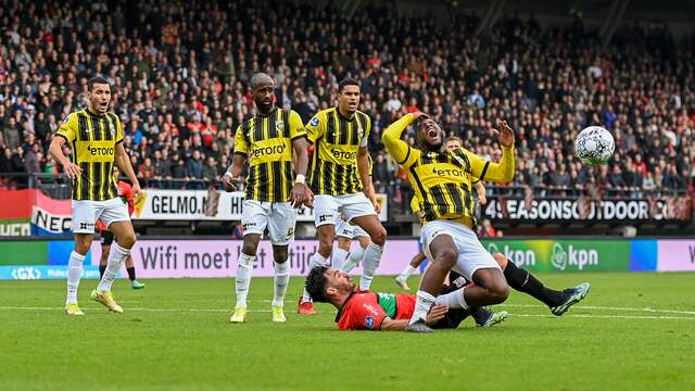 Het ging er hard aan toe in het Goffertstadion.