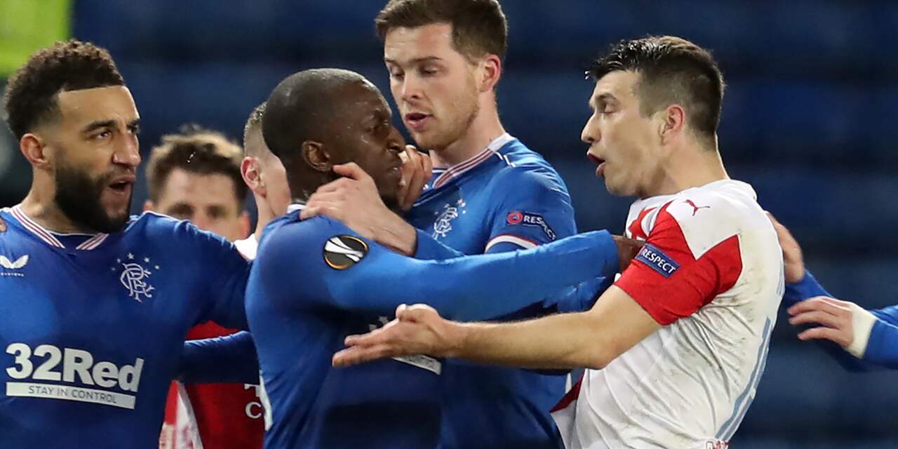 UEFA schorst Slavia-speler Kúdela tien duels na racisme tegen Rangers