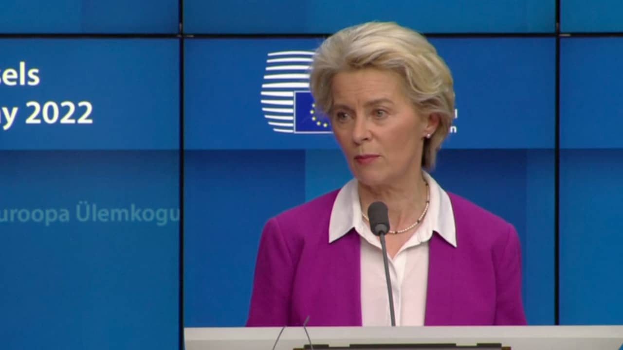 Beeld uit video: EC-voorzitter over boycot Russische olie: 'Belangrijke stap voorwaarts'