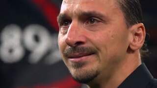Zlatan Ibrahimovic neemt in tranen afscheid als profvoetballer