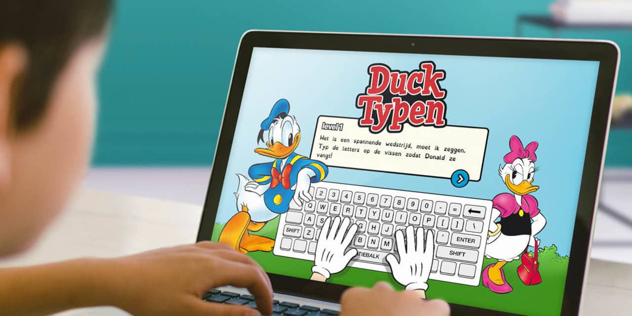 Leer spelenderwijs blind typen met de DuckTypen premium typecursus