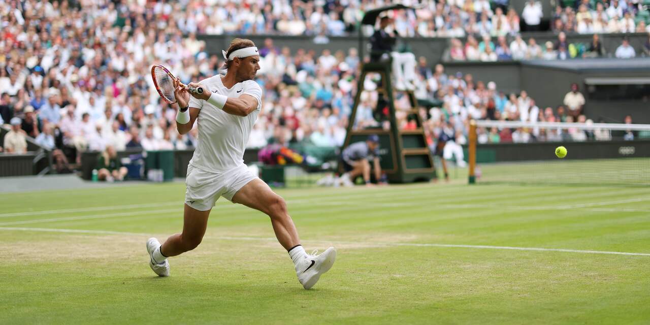 Nadal overklast Sonego en treft nu Van de Zandschulp op Wimbledon