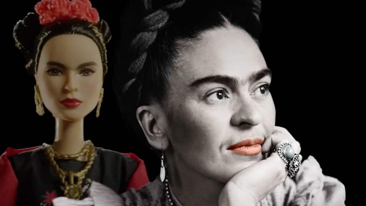 Beeld uit video: Mattel introduceert Frida Kahlo en Amelia Earhart barbiepoppen