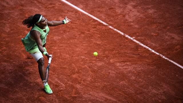 Serena Williams liet zich in de vierde ronde verrassen.