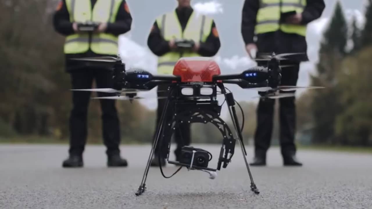 Beeld uit video: Brandweerdrone moet meer inzicht geven bij brand