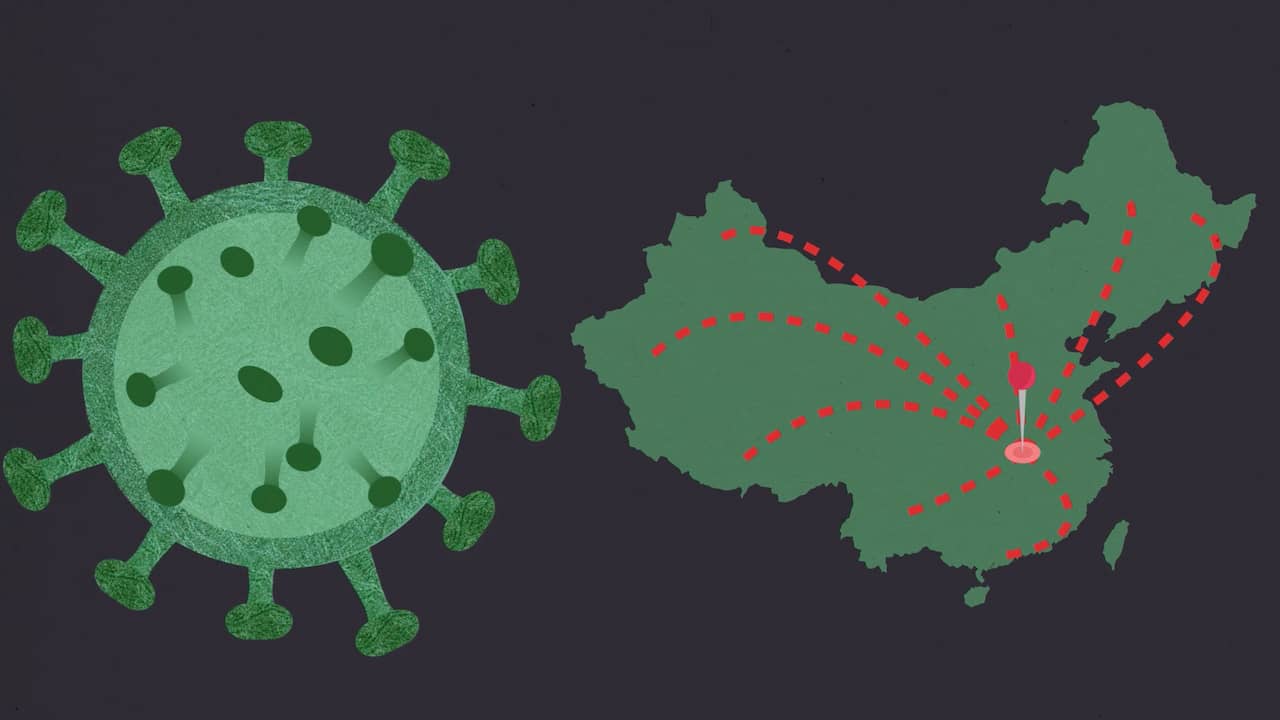 Hoe het mysterieuze coronavirus zich door China verspreidt