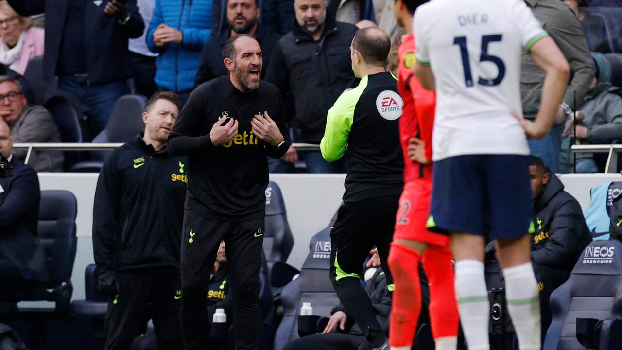 Image from video: Tottenham and Brighton managers sent off after disturbance