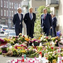 Koning en burgemeester Aboutaleb bezoeken wijk schietpartij Rotterdam
