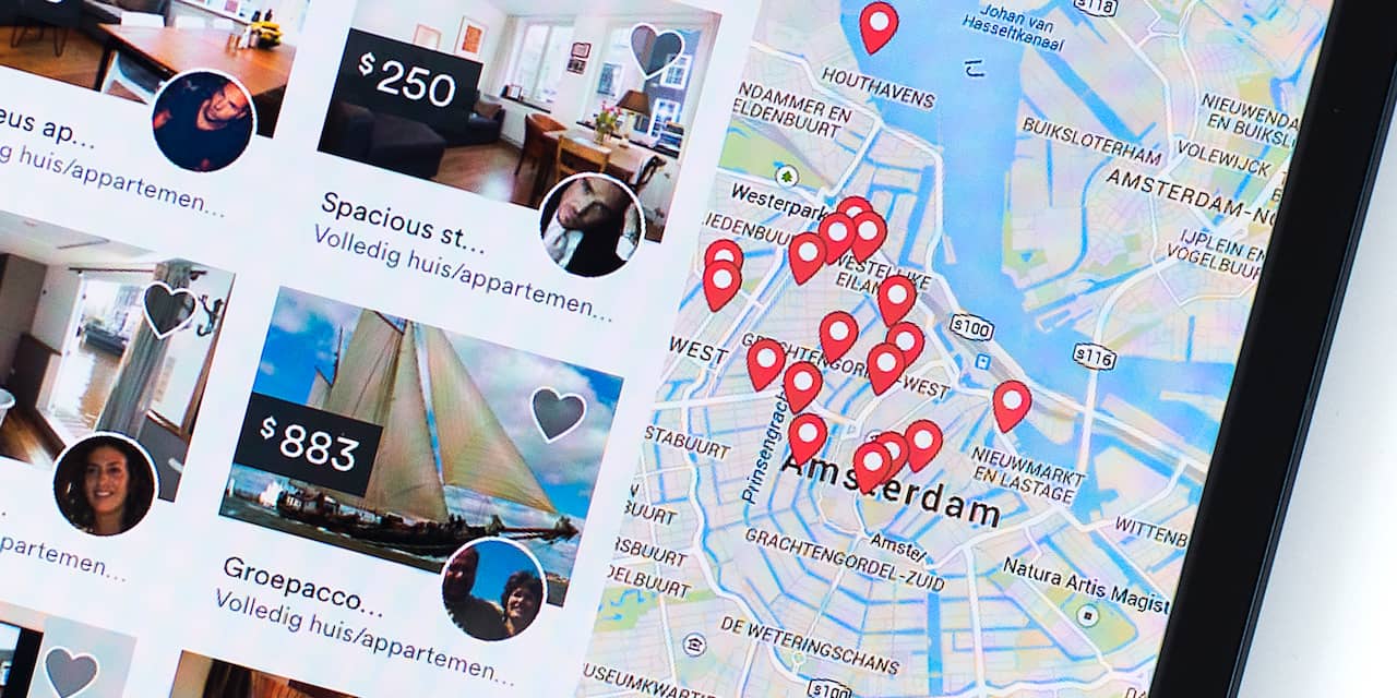 Airbnb groeit hard in Amsterdam