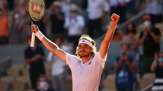 Stéfanos Tsitsipás staat voor het eerst in een Grand Slam-finale.