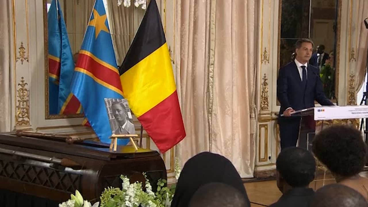 Beeld uit video: België geeft tand van vermoorde Congolese premier terug aan familie