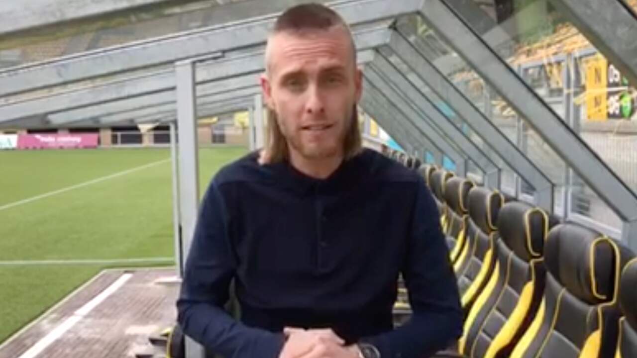Beeld uit video: Roda JC-speler Nathan Rutjes wenst eindexamenmakers succes