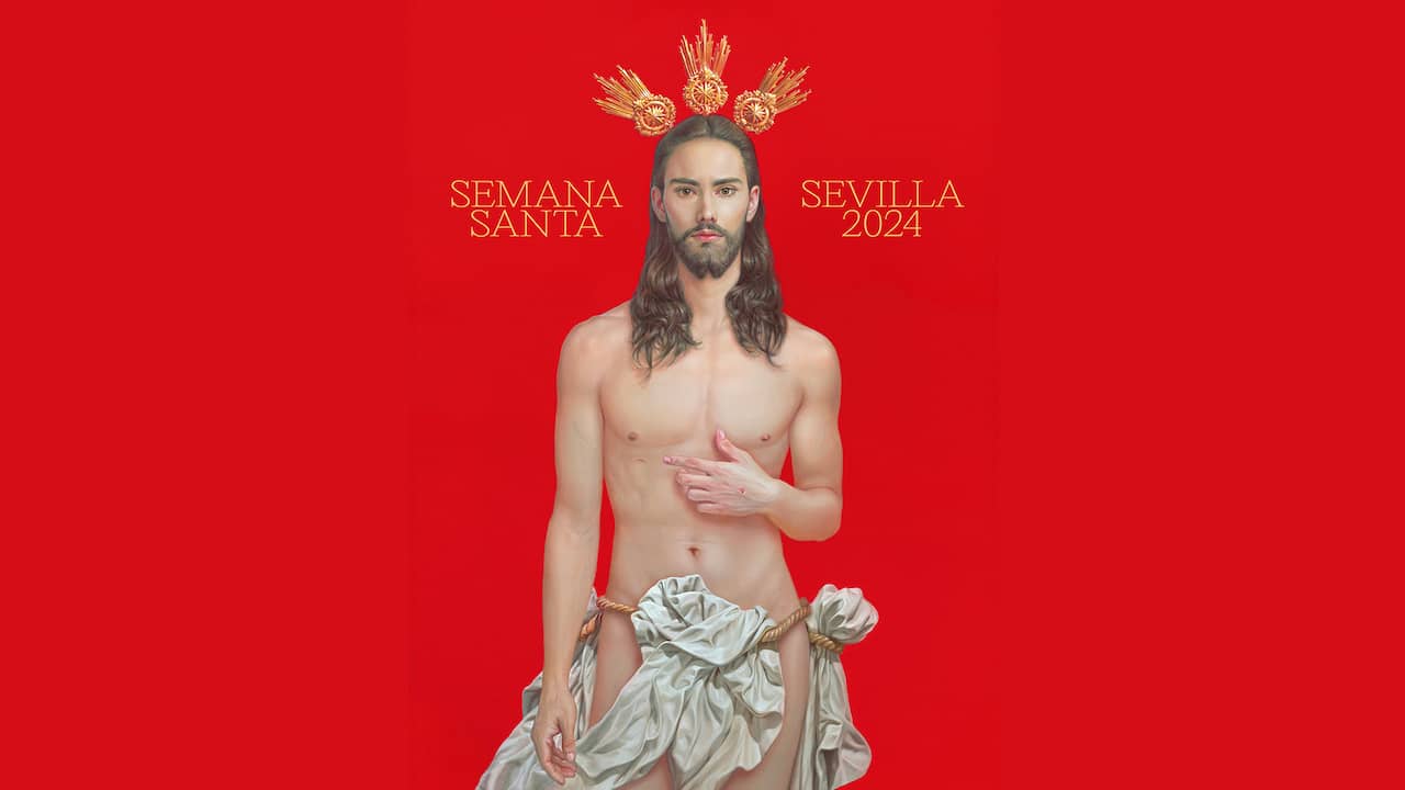 Sebuah karya seni “Sexy Jesus” menyebabkan kegemparan di Spanyol  berbeda