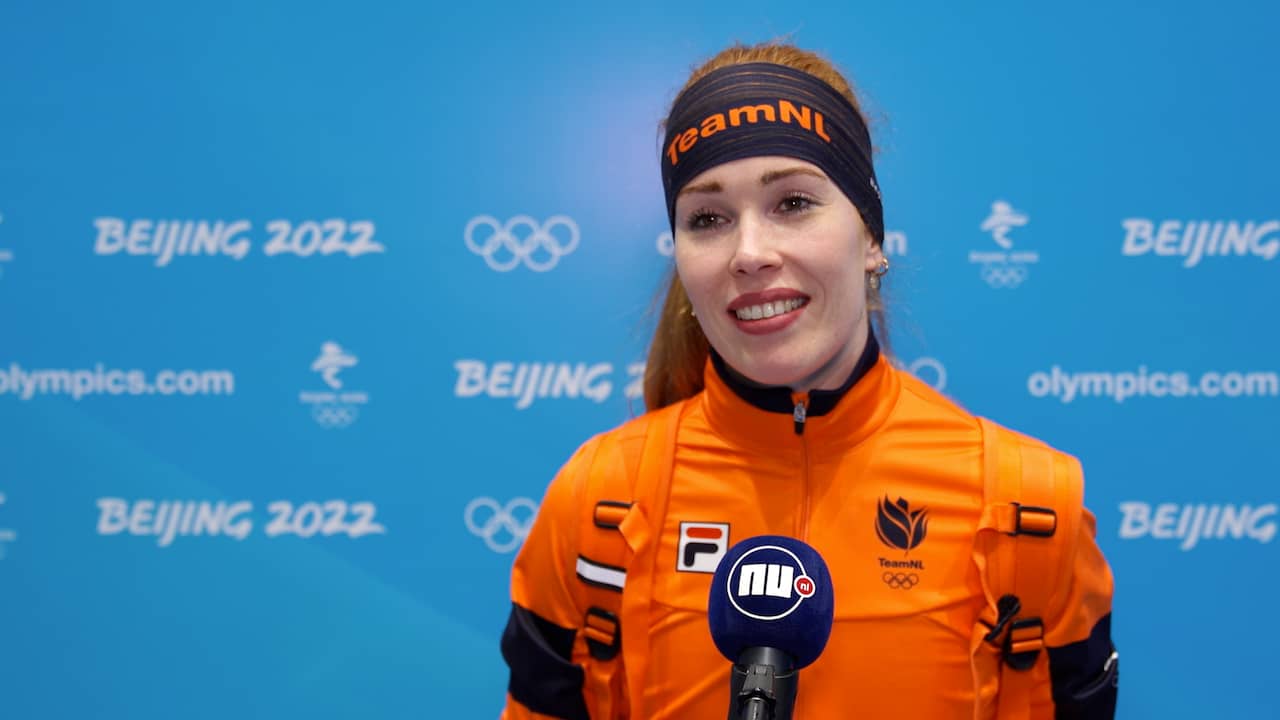 Beeld uit video: De Jong ‘heel blij’ met brons op 1.500 meter na teleurstellende 3 kilometer