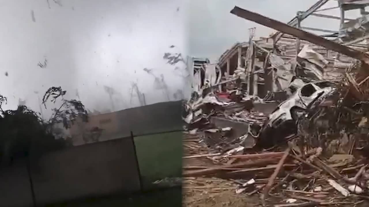 Beeld uit video: Dodelijke tornado laat spoor van vernieling achter in Tsjechië