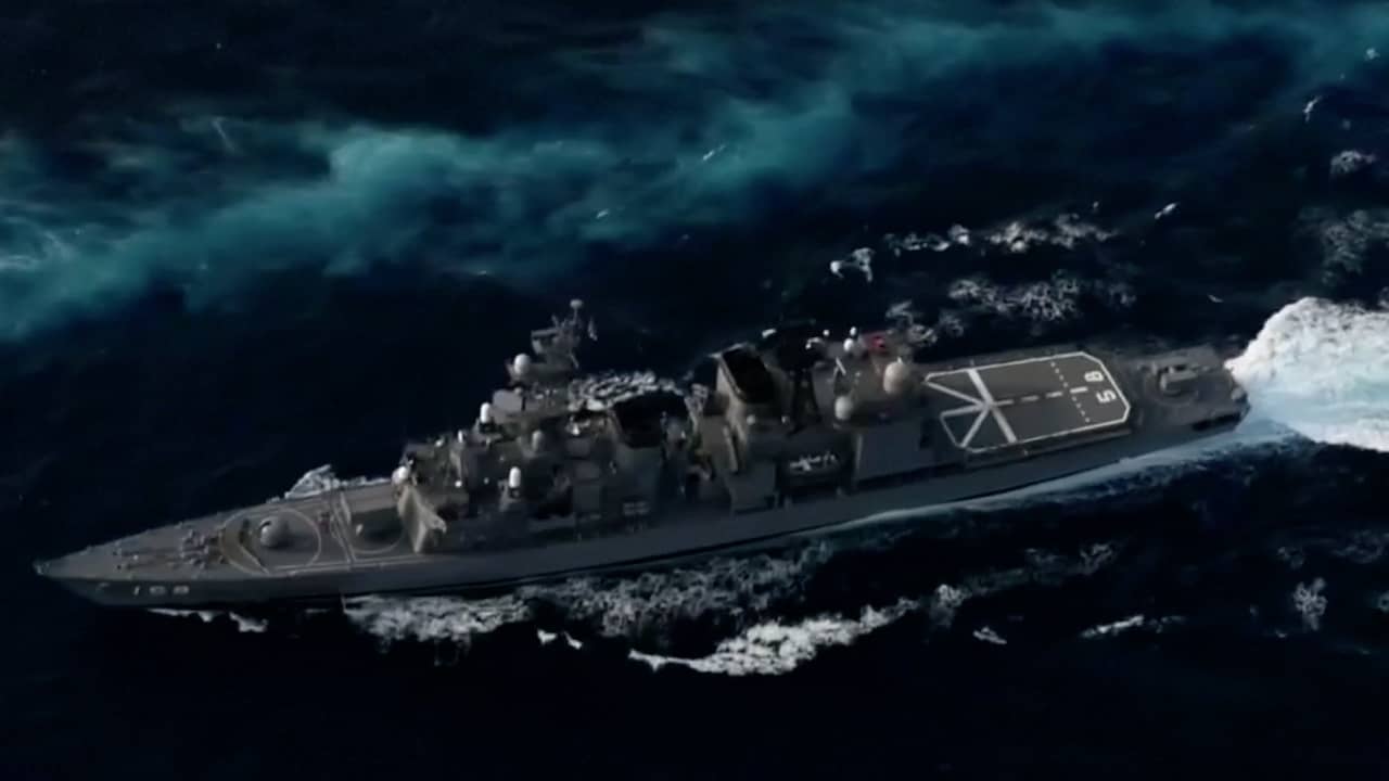 Beeld uit video: Amerikaanse vloot op weg naar Noord-Korea vanwege raketlanceringen
