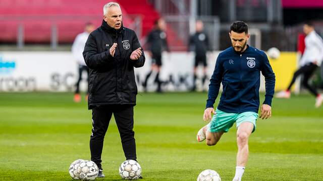 Gery Vink nam tegen FC Utrecht de honneurs waar.