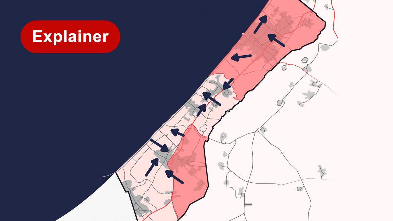 Image from video: Always on the run: where are the residents of Gaza staying?
