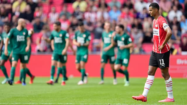 Ook Cody Gakpo kon een nederlaag van PSV niet voorkomen.