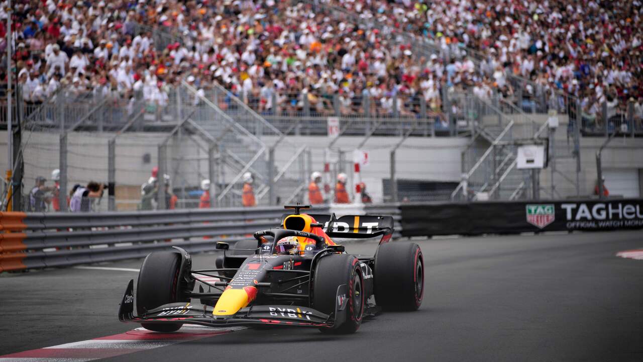 Max Verstappen during qualifying in Monaco.