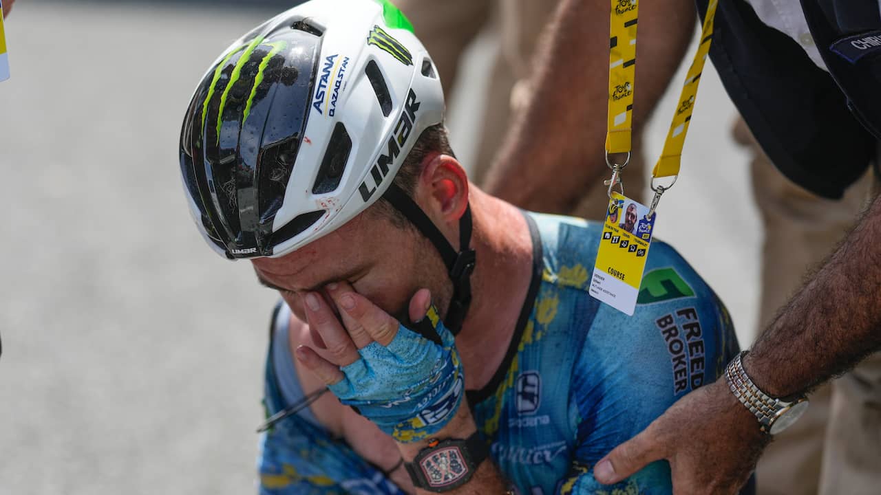 La caduta rovina il sogno di Cavendish: il velocista abbandona al Tour de France |  Giro di Francia