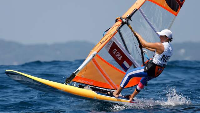 Windsurfster Lilian de Geus.