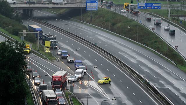 Meeste ongelukken in 2015 op ringweg A10 bij Amsterdam.