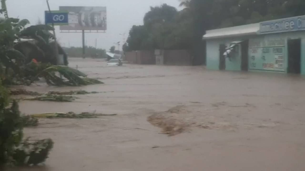 Beeld uit video: Zware overstromingen teisteren Haïti