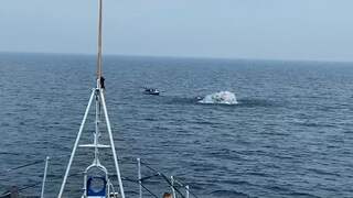 Marine brengt explosieven tot ontploffing in de Noordzee