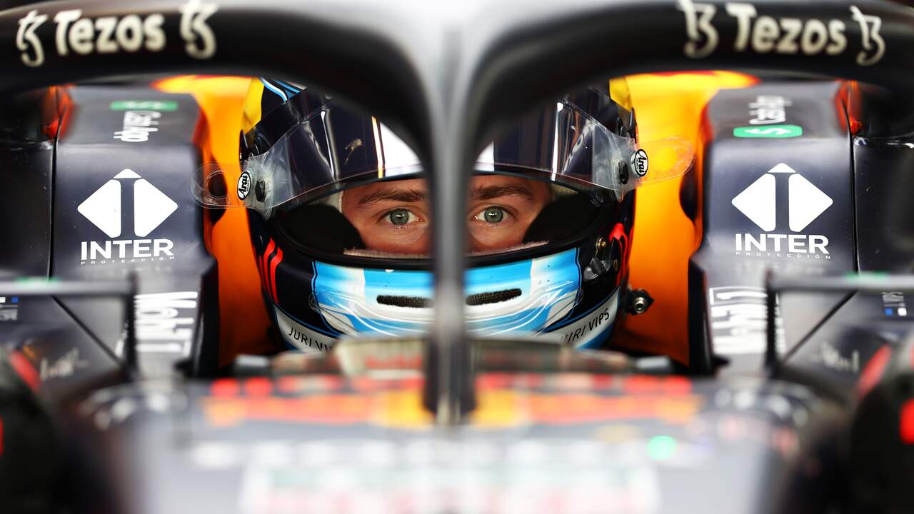Jüri Vips kwam eerder dit jaar voor Red Bull Racing in actie tijdens een vrije training voor de Grand Prix van Spanje.