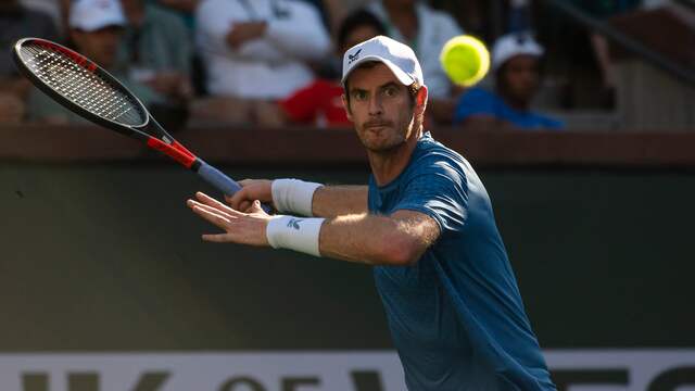 Andy Murray staat voor het eerst sinds 2016 in de derde ronde van Indian Wells.