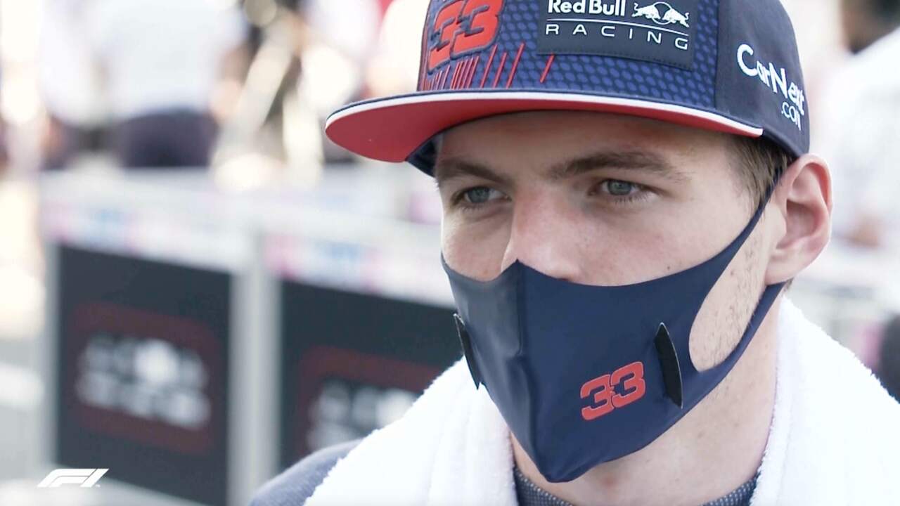 Beeld uit video: Verstappen langzamer dan Mercedes: ‘Balans was niet goed’