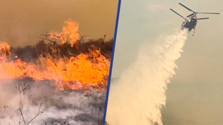 1200 brandweerlieden vechten tegen snel verspreidende bosbrand Californië