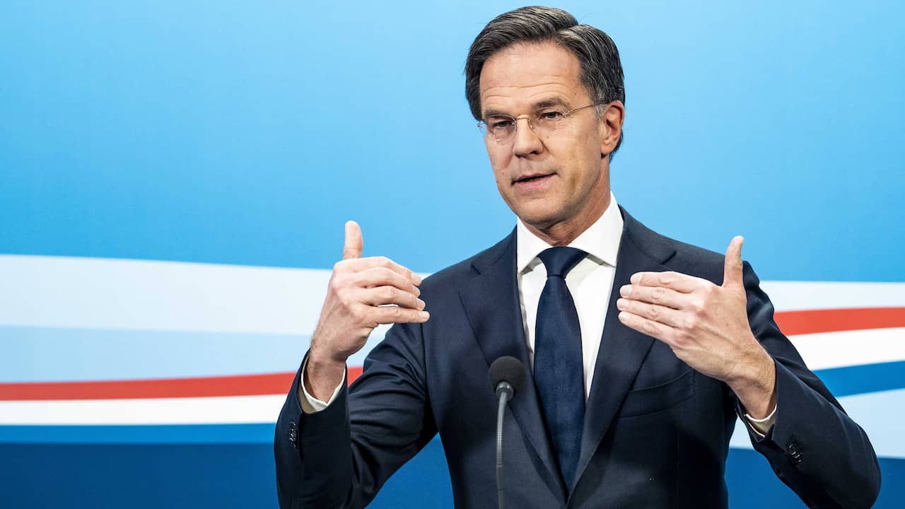 Image from video: Rutte: 'Reaction to survey report Groningen was not good'