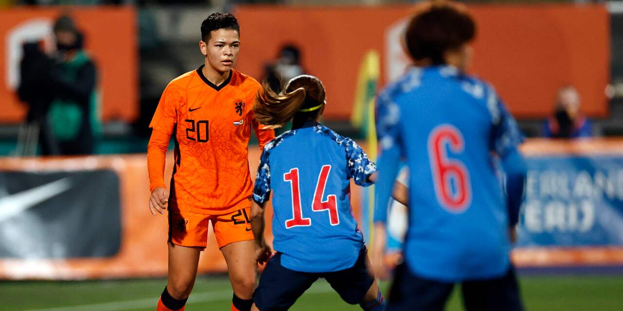Oranjevrouwen spelen met nieuw elftal en zes debutanten gelijk tegen Japan