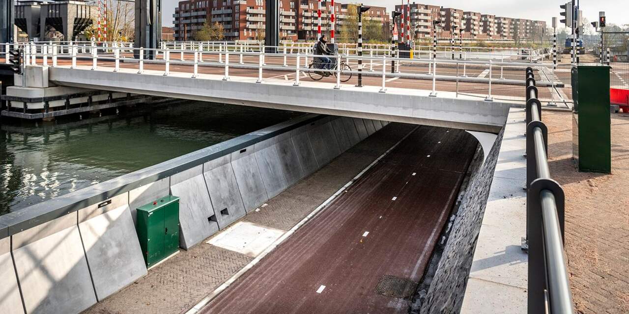 Nieuwe fietstunnel bij Nelson Mandelabrug en Kanaalweg gaat dinsdag open