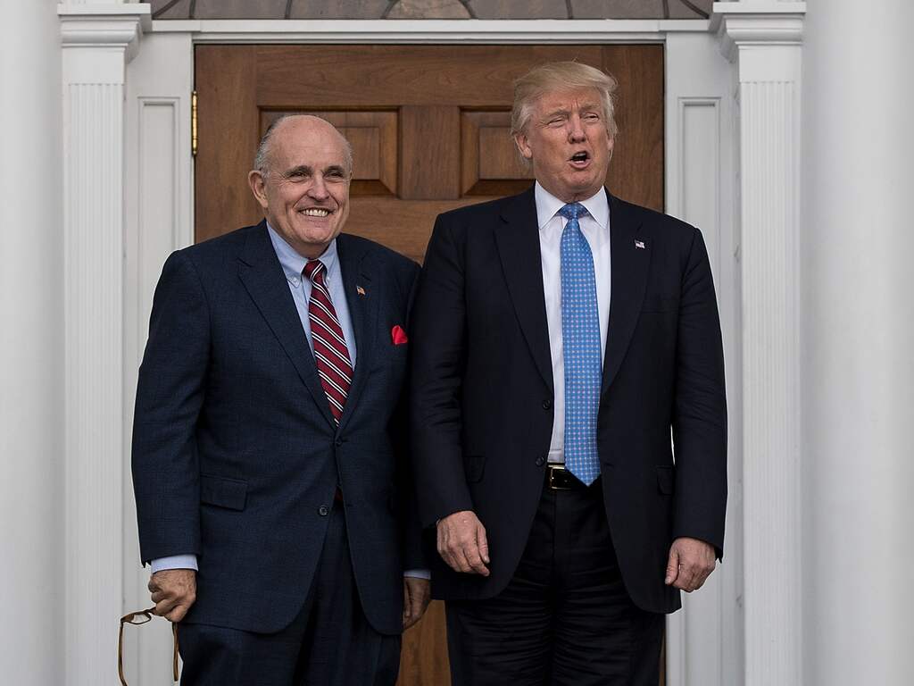 Rudy Giuliani en Donald Trump
