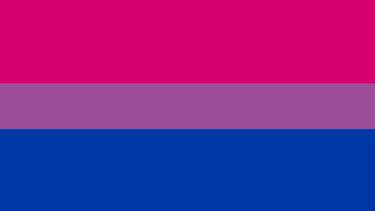 De vlag die staat voor biseksualiteit