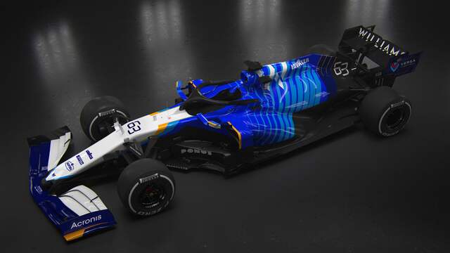 George Russell en Nicholas Latifi gaan in deze wagen rijden.