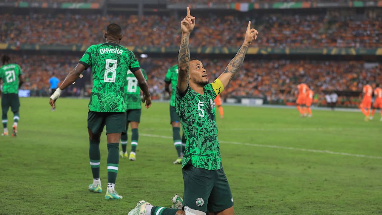 Beeld uit video: Geboren Haarlemmer Troost-Ekong scoort in Afrika Cup-finale voor Nigeria