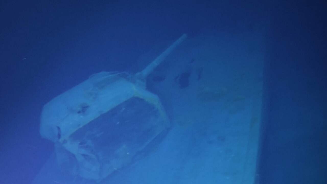 Beeld uit video: Scheepswrak uit WO II gevonden op 7 kilometer diepte