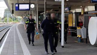 Arrestatieteam houdt persoon aan op station Leiden Centraal