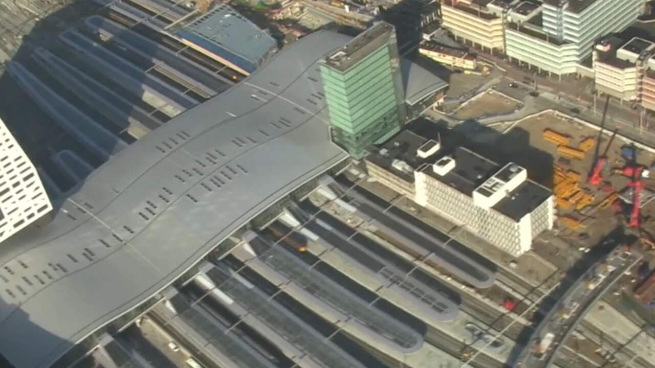 Zo ziet de verbouwing van Utrecht CS er vanuit de lucht uit