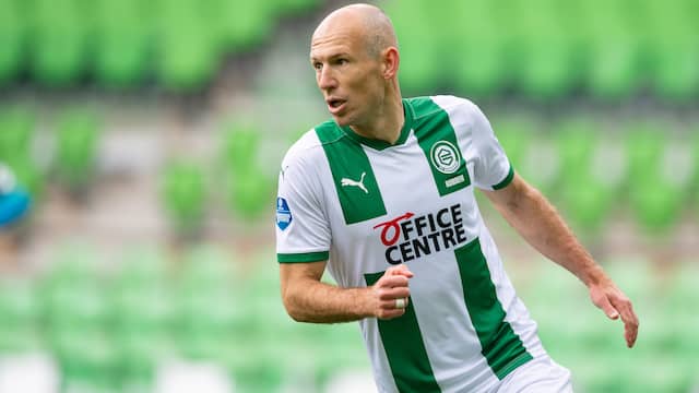 Arjen Robben kwam dit seizoen tot 86 speelminuten voor FC Groningen.