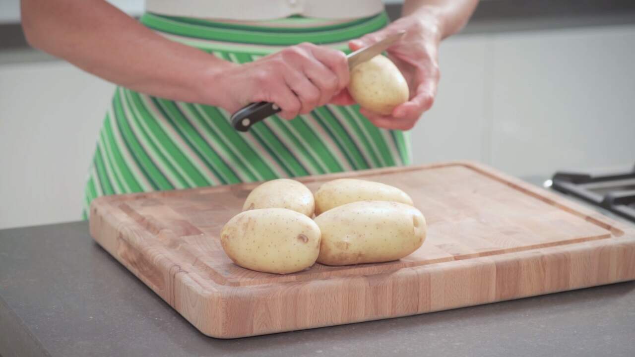 Geschilde aardappels zónder te schillen