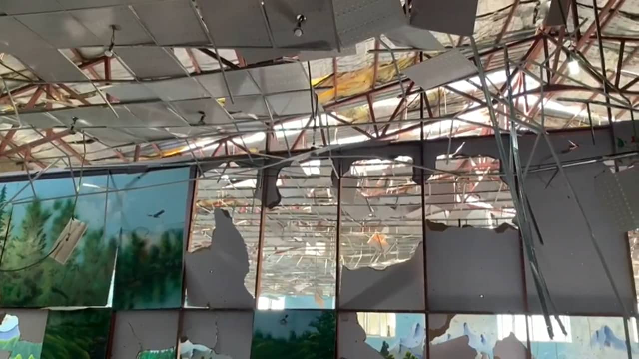 Beeld uit video: Ravage in trouwzaal na zelfmoordaanslag in Kaboel