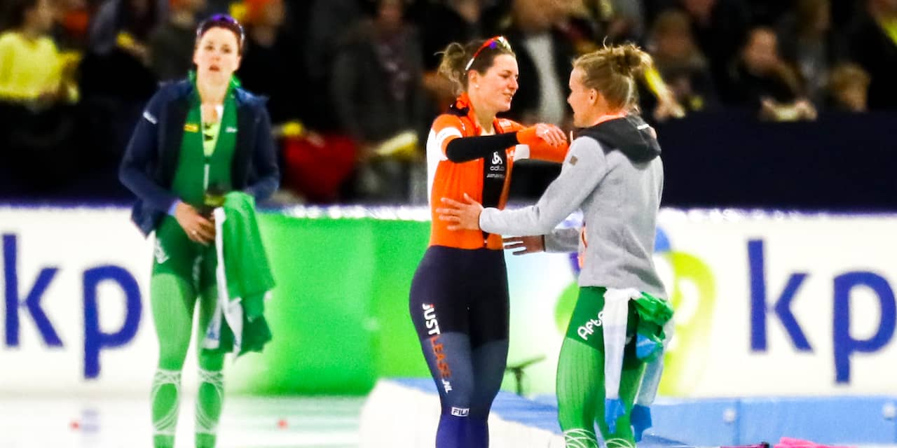Wüst heeft dubbel gevoel na 1000 meter door verslaan vriendin De Jong