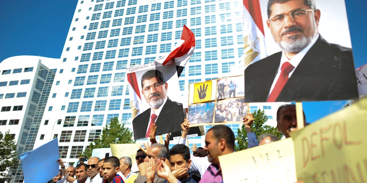 Mursi-aanhangers demonstreren in Den Haag