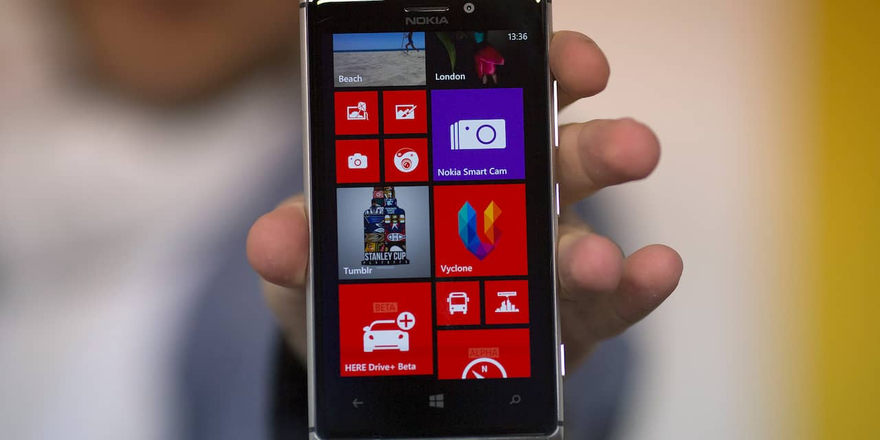 'Screenshot toont notificatie-scherm Windows Phone 8.1'