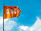 	 UTRECHT - Een vlag met Ziggo-logo bij het hoofdkantoor van de TV, internet en telefonieprovider. ANP XTRA KOEN VAN WEEL